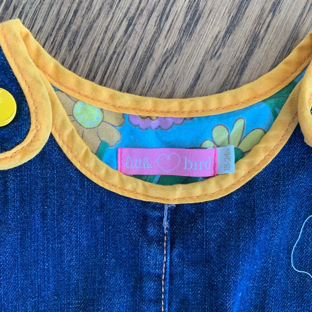 Little Bird Denim Dress w/ pockets 18-24mo - Picture 6 of 7